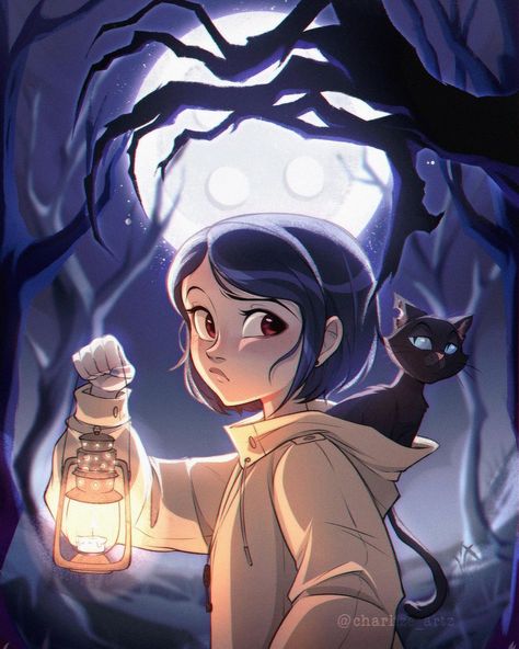 “You probably think this world is dream come true, but you’re wrong” 🐈‍⬛🗝️ #coraline #happyhalloween #halloween #fanart #digitalart | Instagram Character Art Ideas, Coraline Book, Halloween Fanart, Coraline And Wybie, Coraline Art, Coraline Aesthetic, Coraline Jones, Tim Burton Art, Theme Harry Potter