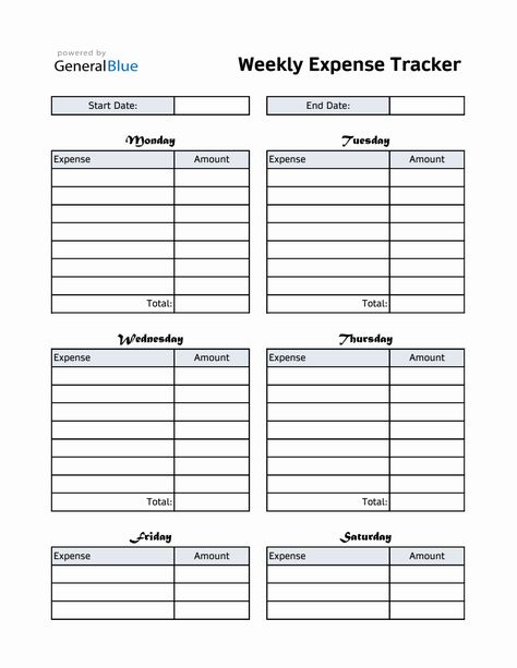 Weekly Expense Tracker in Excel (Simple) Weekly Expense Tracker, College Planner Printables, Business Planner Printables, Student Daily Planner, Daily Expense Tracker, Exam Planner, Financial Planner Printables, Expense Tracker Printable, Personal Budget Template