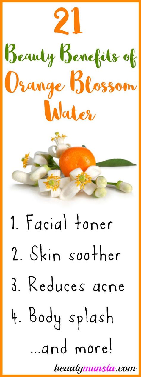 Are you aware of the beauty benefits of orange blossom water? If you haven’t then prepare to be amazed! Orange blossom water is an amazing floral water or hydrosol. It’s extracted by steam distillation from fresh white neroli (or orange blossom) flowers. You may or may not have heard of neroli essential oil, but it … Natural Skin Tightening, How To Make Orange, Neroli Essential Oil, Orange Skin, Orange Water, Orange Blossom Water, Steam Distillation, Herbal Recipes, Orange Recipes