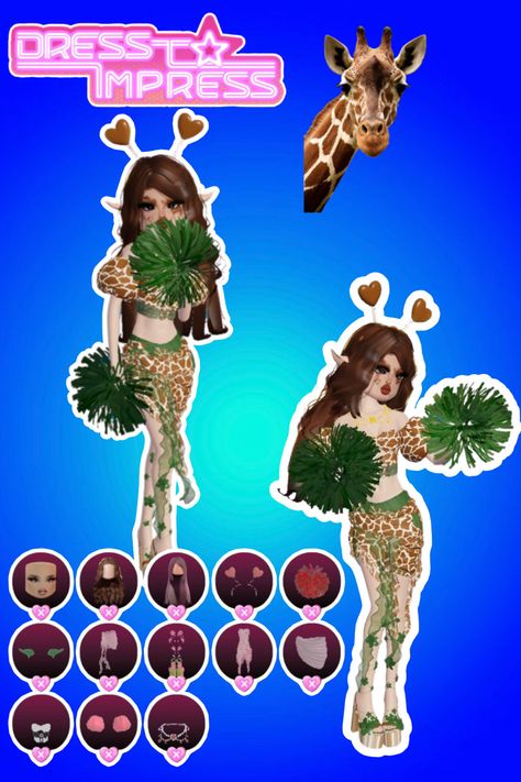 Rainforest Dress To Impress Outfits, Dti Jungle Theme Outfits, Uma Dress To Impress, Dti Animal Outfit Ideas, Tree Dress To Impress, Jungle Dti Outfits, Dress To Impress Roblox Y2k, Dti Theme Animals, Dress To Impress Jungle Theme