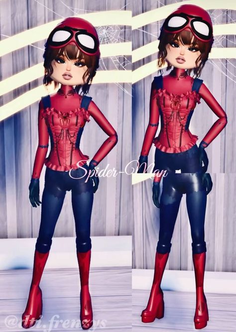 Dti Theme Spiderman, Deku Dress To Impress, Spider Man Dress To Impress, Red Dti Outfits, Hard Dti Themes, Spiderman Dress To Impress, Red Dress To Impress, Dti Codes, Bedroom Decorating Tips