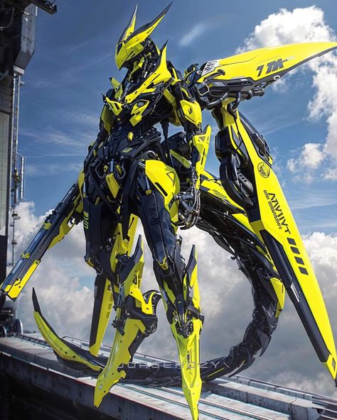 Giant Mech Concept Art, Futuristic Art Design, Armored Core Mech Art, Gundam Concept Art, Futuristic Dragon, Mecha Concept Art, Fantasy Mecha, Fantasy Mech, Mech Anime