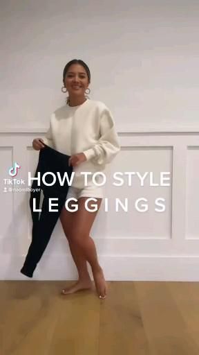 How to style leggings Cr. Naomiboyer [Video] | Casual sporty outfits, Fashion outfits, Curvy casual outfits Sporty Elegant Outfit, Sporty Outfits Winter, Clothing Hacks Fashion, Sporty Winter Outfits, Leggings Work Outfit, Tiktok Leggings, Sporty Chic Outfits, Casual Sporty Outfits, Curvy Casual Outfits