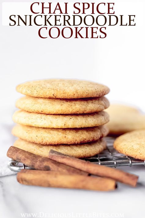 Chai Snickerdoodles, Snickerdoodle Cookie Dough, Snickerdoodles Recipe, Gooey Chocolate Chip Cookies, Snickerdoodle Cookie, Snickerdoodle Recipe, Snickerdoodle Cookies, Sweet Dips, Dessert Bar Recipe