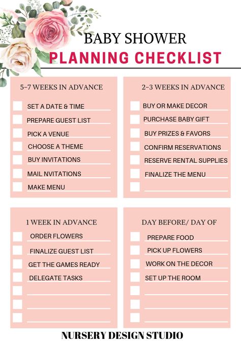 Planning a baby shower may look easy but there is a lot to do and so many things you can forget to do. So today we've created a printable baby shower checklist to help you throw a baby shower that's wonderful.This checklist is comprehensive and has everything you'll need to consider and take care of to host a baby shower. With careful planning you can in fact make it look effortless and beautiful.​Get the free printable checklist. Baby Shower Planning Checklist, Shower Checklist, Baby Shower Planner, Baby Shower Checklist, Indian Baby Showers, Planning A Baby Shower, Bebe Shower, Baby Shower Inspiration, Shower Bebe