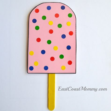 P Is For Popsicle Craft, Polka Dot Crafts For Kids, Letter P Art Preschool, P Crafts For Toddlers, Sweet Treat Crafts For Toddlers, P Crafts For Preschoolers, P Is For Craft, P Is For, Letter P Crafts For Preschoolers