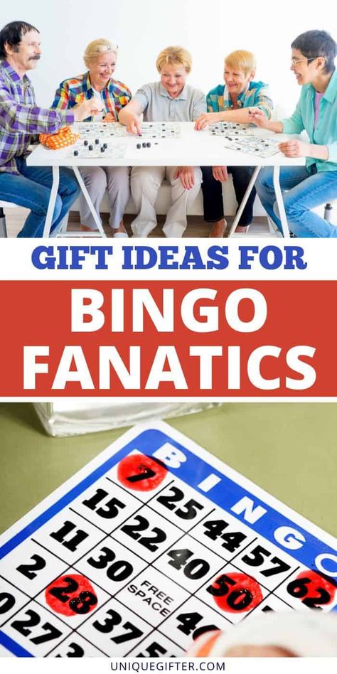 Gift Ideas for Bingo Fanatics | Bingo Gift Idea | Gifts for Bingo Lovers | Fun Bingo Themed Items #bingo #bingogifts #bingolovers #uniquegiftideas Gifts For Bingo Lovers, Diy Bingo Prizes, Bingo Gift Basket Ideas, Bingo Crafts Diy, Bingo Gifts For Seniors, Bingo Party Ideas For Adults, Bingo Prizes For Senior Citizens, Christmas Bingo Prizes, Bingo Prizes For Seniors