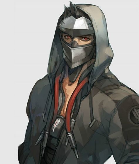 Blackwatch Genji, Overwatch, Mask