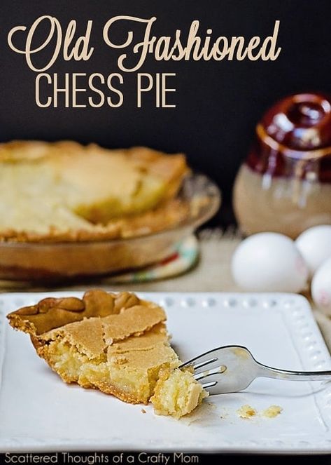 This Old Fashioned Chess Pie recipe is one of my favorites!  It's gooey, buttery flavor is very sweet and rich. and is the perfect sweet ending to any holiday meal or special occasion. Butter Chess Pie Recipe, Old Fashioned Chess Pie Recipe, Chess Pies, Lemon Chess Pie, Cheesecake Pie Recipes, Chess Pie Recipe, Buttermilk Pie, Chess Pie, Gooey Butter Cake