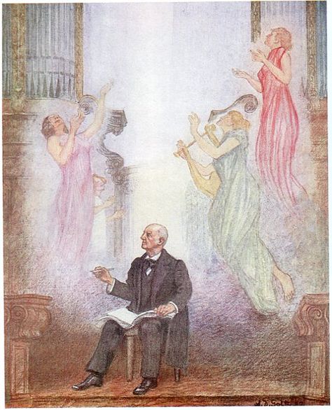 Anton Bruckner (1824-1896), crayon drawing (1927), by Alexander Demetrius Goltz (1857-1944). Shostakovich Waltz 2, Anton Bruckner, Leonard Bernstein Conducting, Boston Symphony Orchestra, Transiberian Orchestra, Johann Strauss Orchestra, Classical Music Composers, Crayon Drawings, Music Composers