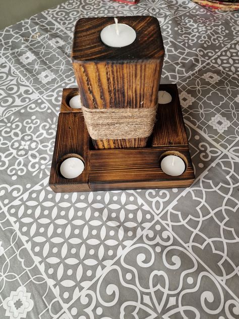 Wood towel holder