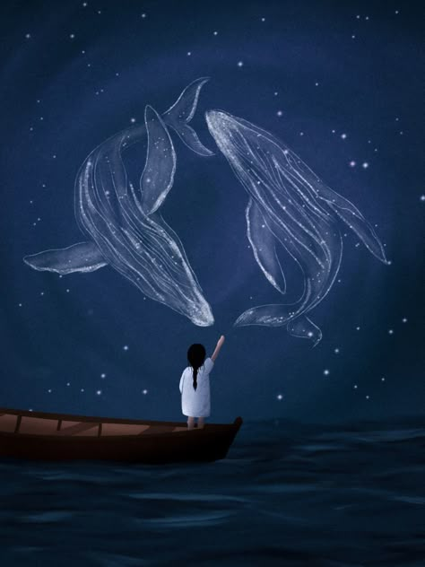 Space Whale, Whale Drawing, Whale Illustration, Whale Painting, Piskel Art, Ipad Procreate, Star Illustration, Crazy Ideas, Photos Of People