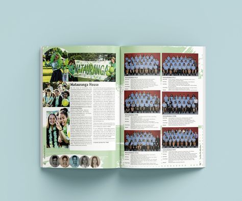 Green Yearbook Page Designs & Layouts! - Spacific Creative School Yearbook Design, Yearbook Pages, Farm School, Smart School, School Leavers, Yearbook Design, Yearbook Photos, School Yearbook, Green Theme