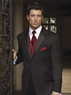 Black Suit Red Tie, Wedding Suits Men Grey, Wedding Suits Men Black, Burgundy Vest, Suits Men, Red Vest, Black Tux, Grey Vest, Red Suit