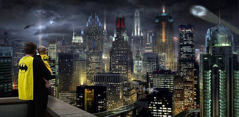 Gotham City Wallpaper, Gotham City Skyline, Scene Aesthetic, Episode Interactive Backgrounds, City Background, Simple Aesthetic, Futuristic City, Matte Painting, City Wallpaper