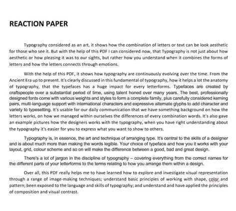 Reaction Paper (Fundamentals Typography) Reaction Paper, Note Tips, Thesis Ideas, Introduction Examples, Best Essay Writing Service, Literary Analysis, Essay Writing Help, Essay Help, Good Essay