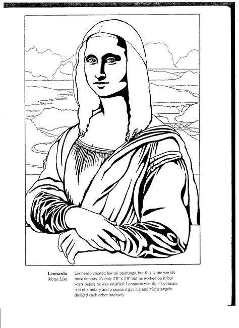 Mona-Lisa (1700×2338) Mona Lisa Drawing Easy, Lisa Coloring, Mona Lisa Drawing, Power Rangers Coloring Pages, Solar System Coloring Pages, Angel Coloring Pages, Train Coloring Pages, Monster Coloring Pages, Colouring Page