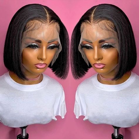 Lace Frontal Bob, Brazilian Straight Human Hair, Corte Bob, Bob Braids, Pixie Hair, Straight Lace Front Wigs, Short Bob Wigs, Lace Closure Wig, Lace Hair