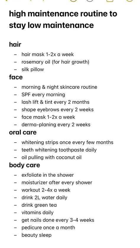 Habits For Healthy Hair, Hair Maintenance Routine, Full Body Self Care Routine, Body Growth Tips, Self-care Routine Body Care, Self Care Hobbies, Down There Care Tips, Self Maintenance Routine, Body Routine Skincare