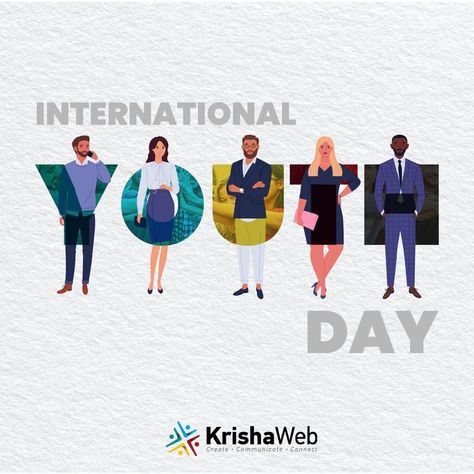 It's #InternationalYouthDay teenyboppers!! 👦👧 Enjoy your YOUTH, you'll never be younger than you are at this very moment! #YouthDay #YouthDay2K21 #Youth #KrishaWeb International Youth Day Creative Ads, Youth Day Creative Ads, Pubmats Graphic Design, International Youth Day, Worship Videos, Youth Day, Logan Wolverine, Yoga Day, International Day