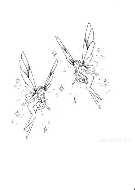 Minimalist Fairy Tattoo, Winx Club Tattoo, Gothic Fairy Tattoo, Small Fairy Tattoos, Hippie Tattoos, Small Angel Tattoo, Doodle Bob, Fairy Tattoos, Snow Tattoo