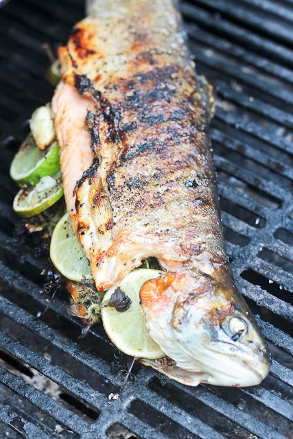 Grilled Whole Trout | by Sonia! The Healthy Foodie Bbq Trout, Salmon Recepies, Whole Trout Recipes, Grilled Trout Recipes, Whole Fish Recipes, Grilled Trout, Cooking Trout, Grill Fish, Trout Recipes