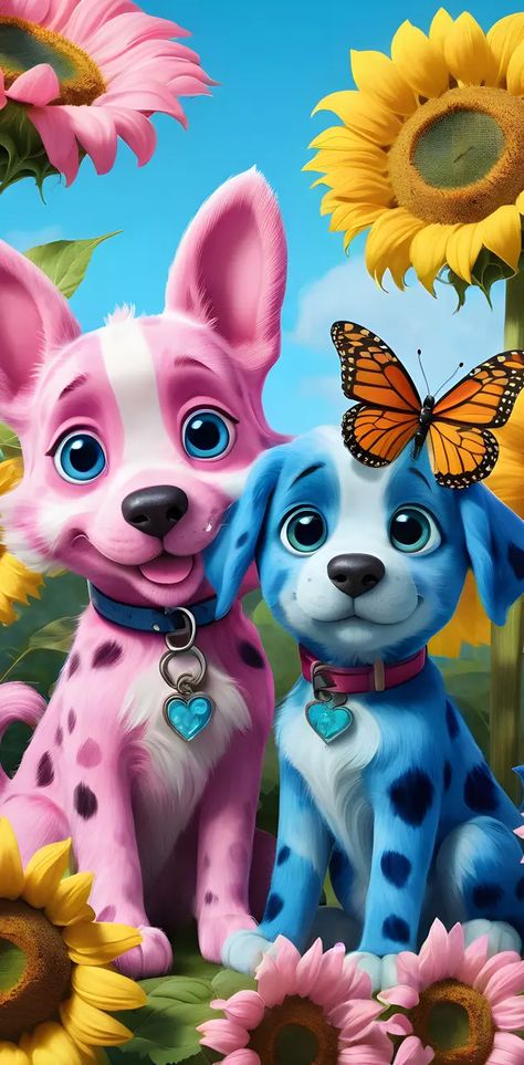 Puzzle Pictures, Puppies Kittens, Flowers Wallpaper, Cellphone Wallpaper, Cute Characters, Cute Gif, A Couple, Phone Wallpaper, Dog Cat