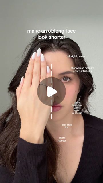 @mianicxlle on Instagram: "makeup tricks to make a long face look shorter #makeuptips #makeuphacks #glowuptips" How To Make A Long Face Look Shorter, Shorten Midface, Long Face Makeup, Long Face, Makeup Tricks, Japanese Hairstyle, Instagram Makeup, Long Faces, Glow Up Tips