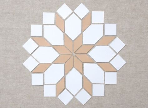 English Paper Piecing Basics: Week 5 // Matching Shapes + Pattern Epp Shapes, English Paper Piecing Patterns, Focus On Today, Hexie Quilts Patterns, Matching Shapes, Hexie Quilts, Paper Pieced Quilt Patterns, Cross Quilt, Shapes Pattern