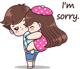 Boobib Sweet Day (English Ver.) – LINE stickers | LINE STORE Cute Love Paintings, Cute Chibi Couple, Love Cartoon Couple, Cute Love Wallpapers, Cute Couple Drawings, Cartoons Love, Cartoon Animation, Cute Love Stories, Cute Couple Cartoon