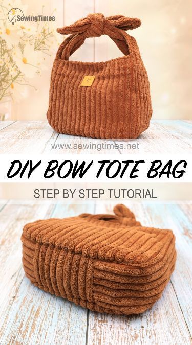 DIY Bow Tote Bag 💖 Super Cute Purse Bag Tutorial Diy Fabric Purses, Bow Tote Bag, Quilted Bag Patterns, Diy Pouch, Handbag Tutorial, Tote Bag Pattern Free, Cute Handbag, Purse Sewing Patterns, Sac Diy