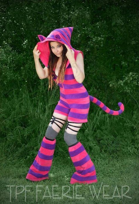 Alice in Wonderland Cheshire Cat Clothes, Alice In Wonderland Rave Outfit, Cheshire Cat Cosplay, Cheshire Cat Costume, Trashy Outfits, Cat Cosplay, Alice In Wonderland Costume, Wonderland Costumes, Scene Outfits