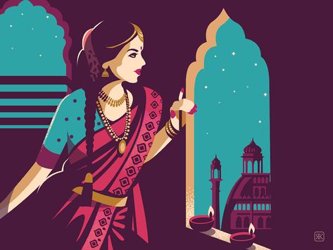 Tamil Pop Art, India Illustration, Gfx Design, Indian Illustration, Vantage Point, Daily Ui, Illustration Art Girl, Indian Folk Art, Indian Paintings