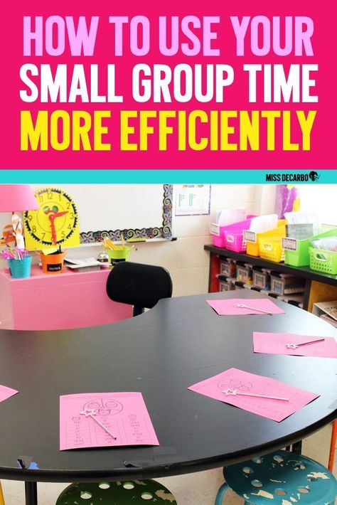 Small Group Organization, Reading Group Activities, Small Group Table, Kindergarten Small Groups, Small Group Reading Activities, Small Group Intervention, Guided Reading Kindergarten, No More Drama, Small Group Reading