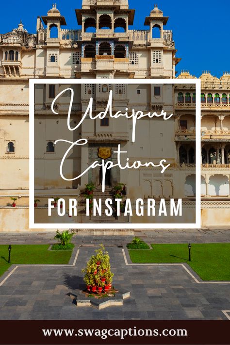 Looking for some beautiful quotes about Udaipur? Look no further! These captivating quotes are perfect for adding a touch of elegance to your Instagram posts. Soak up the beauty and magic of Udaipur with these words of wisdom. #udaipurcaptions #udaipurquotes #udaipur #rajasthan #jaipur #jodhpur #india #rajputana #udaipurdiaries #rajasthani #jaisalmer #udaipurblog #bikaner #rajput #mumbai #instagram #baisa #photography #banna #udaipurcity #udaipurtimes #instagood #love #rajasthantourism #delhi Udaipur Travel Quotes, Rajasthan Quotes Beautiful, Caption For Palace Pictures, Caption For Rajasthani Look, Caption For Udaipur Trip, Udaipur Aesthetic Instagram Story, Captions For Udaipur Pics, Udaipur Instagram Story Ideas, Udaipur Aesthetic Captions