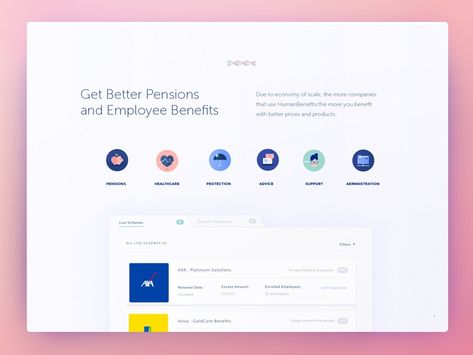 Homepage : Human Benefits by Sevkan Ariburnu Modern Web Design, Homepage Design, Application Design, App Ui Design, Ui Elements, Ux Web Design, Web App Design, Mobile App Design, Mobile Design