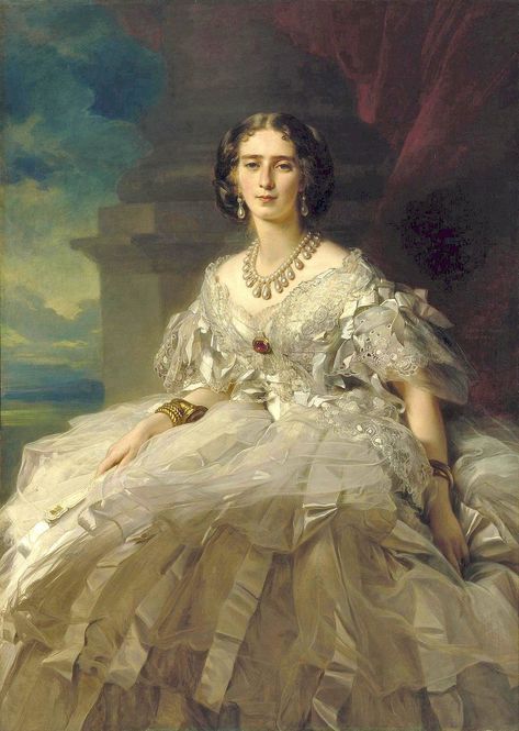 Royal Portraits Painting, Franz Xavier Winterhalter, Franz Xaver Winterhalter, 19th Century Women, Victorian Portraits, 19th Century Paintings, Hermitage Museum, Painting People, Old Paintings