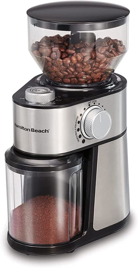 Hamiton Beach 80385 Burr Coffee Grinder, Stainless Steel Housing, 2 Cups : Amazon.ca: Home Italian Coffee Maker, Burr Coffee Grinder, Coffee Grinder Electric, Espresso Grinder, Coffee Bean Grinder, Coffee Grinders, Hamilton Beach, Italian Coffee, Coffee Powder