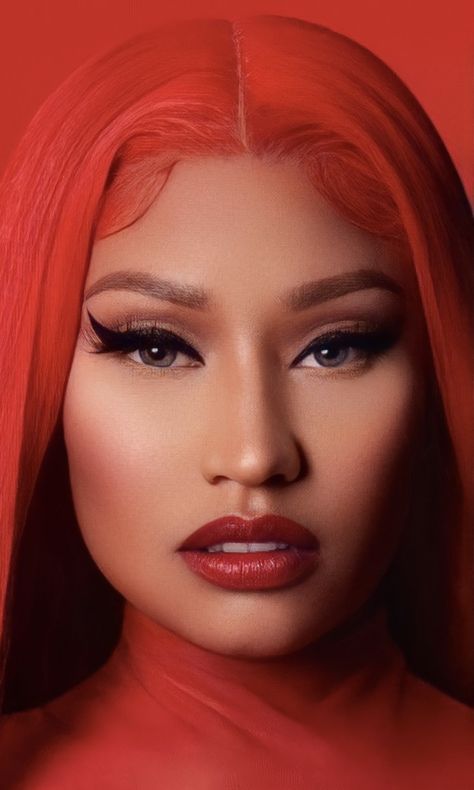 Nicki Minaj Tattoo Ideas, Nicki Minaj Red Hair, Nicki Minaj Art, Nicki Minaj Makeup, Nicki Minaj Drawing, Nicki Minaj Hairstyles, Nicki Minaj Wallpaper, Nicki Minaj Barbie, Artistic Ideas