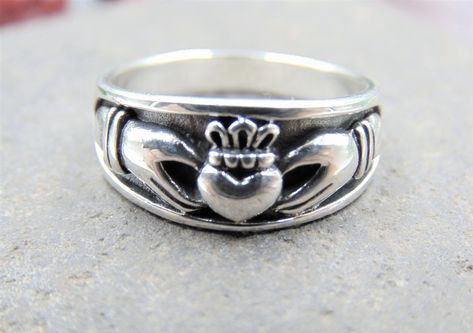 Claddagh Ring Mens Sterling Silver Man Claddagh Ring, Celtic Claddagh Ring, Irish Celtic Ring, Claddagh Ring, unisex Claddagh Ring , S105 Claddagh Ring Engagement, Claddagh Engagement Ring, Celtic Claddagh Ring, Irish Wedding Rings, Mens Claddagh Ring, Claddagh Ring Wedding, Silver Claddagh Ring, Irish Ring Claddagh, Celtic Ring