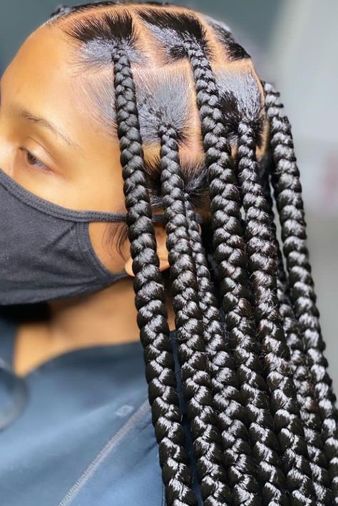 Knotledd Box Braids, Thick Knotless Braids, How Many Packs Of Hair For Knotless Braids, Prepart Knotless, Buttlength Knotless Box Braids, Long Xsmall Knotless, Banana Hair Clips, Gorgeous Braids, Braid Inspiration