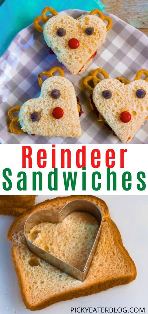 Holiday Sandwiches, Sandwiches For Kids, Sprouted Wheat Bread, Christmas Sandwiches, Vegetarian Christmas Recipes, Colored Chocolate, Kid Sandwiches, Sprouted Wheat, Christmas Recipes For Kids