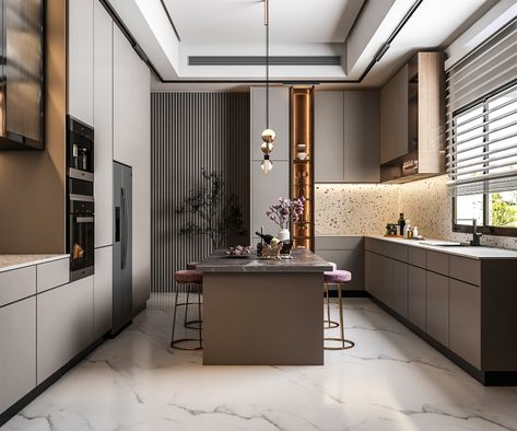 Kitchen Behance, Wet Kitchen, Kitchenette Ideas, Main Kitchen, Kitchen Appliances Design, Modern Laundry Rooms, Modern Kitchen Interiors, Kitchen Interior Design Decor, Duplex House Design