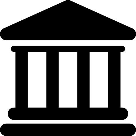 Bank building | Free Icon #Freepik #freeicon #business Bank Icon, Banks Icon, Office Icon, Bank Building, Banks Building, Red Monochrome, Free Icon Packs, Central Bank, Search Icon