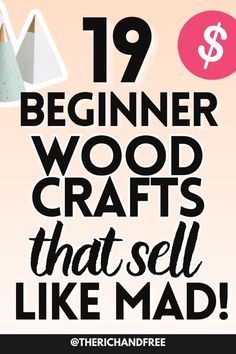 Discover 19 beginner wood crafts that sell like mad online! Whether you're new to woodworking or looking for simple DIY projects, these easy-to-make wood crafts are perfect for starting a profitable side hustle. From rustic home décor to personalized gifts, these craft ideas are not only fun but also in high demand on platforms like Etsy and Amazon. Learn how to turn your woodworking hobby into a thriving online business with these creative and budget-friendly projects. Perfect for beginners and small business owners looking to make extra income! Wooden Stuff To Sell, Crafts Using Scrap Wood, Diy Easy Wood Crafts, Easy Live Edge Wood Projects, Easy Fun Craft Ideas For Adults, Cheap Diy Wood Projects, Etsy Wood Woodworking, Easy Crafts For Craft Shows, Easy Wood Projects That Sell Fast