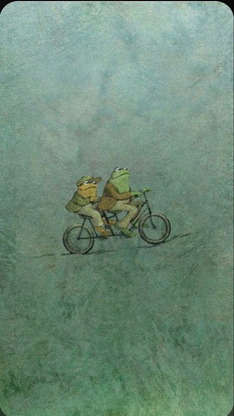 Frog And Toad Matching Pfp, Toad And Frog Aesthetic, Frog And Toad Book Illustration, Earthy Cartoon Aesthetic, Frog And Toad Painting, Toad Sat And Did Nothing Frog Sat With Him, Frog And Toad Background, Frog And Toad Poster, Frog And Toad Lockscreen