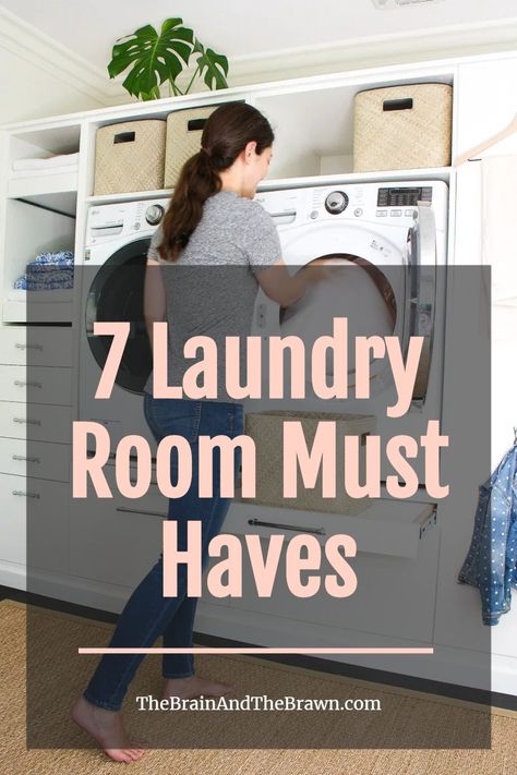 Washer Dryer Laundry Room, Garage Laundry Rooms, Narrow Laundry Room, Laundry Room Hacks, Laundry Room Ideas Small Space, Small Laundry Room Makeover, Tiny Laundry Rooms, Garage Laundry, Laundry Room Flooring