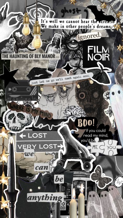 Goth Collage, Spooky Collage, Ghost Collage, Poetry Collage, Planner Images, Ghost Papa Emeritus, Cute Collages, Music Edits, Phone Background Ideas