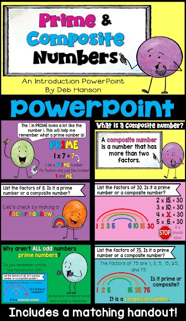 Prime Numbers Anchor Chart, Number Anchor Charts, Math Anchor Chart, Prime And Composite Numbers, Composite Numbers, Prime And Composite, Cool Math Tricks, 3rd Grade Math Worksheets, Prime Numbers