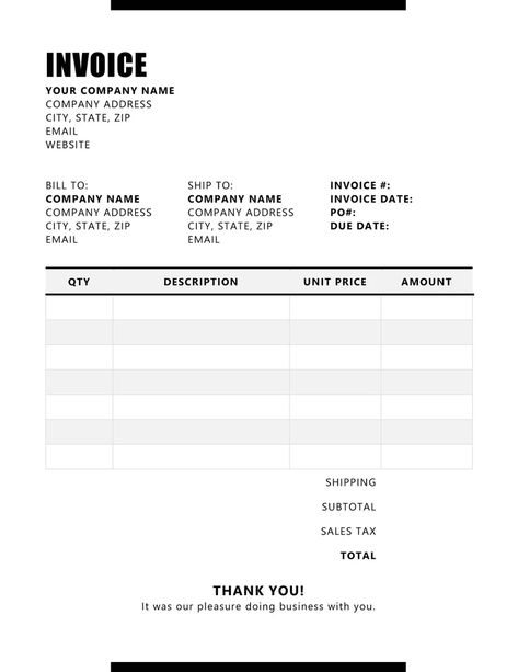 Invoice Template Printable Invoice Business Form Editable - Etsy South Africa Purchase Order Template, Order Template, Rapper Wallpaper, Invoice Template Word, Printable Invoice, Rapper Wallpaper Iphone, Order Form Template, Recipe Template, Purchase Order